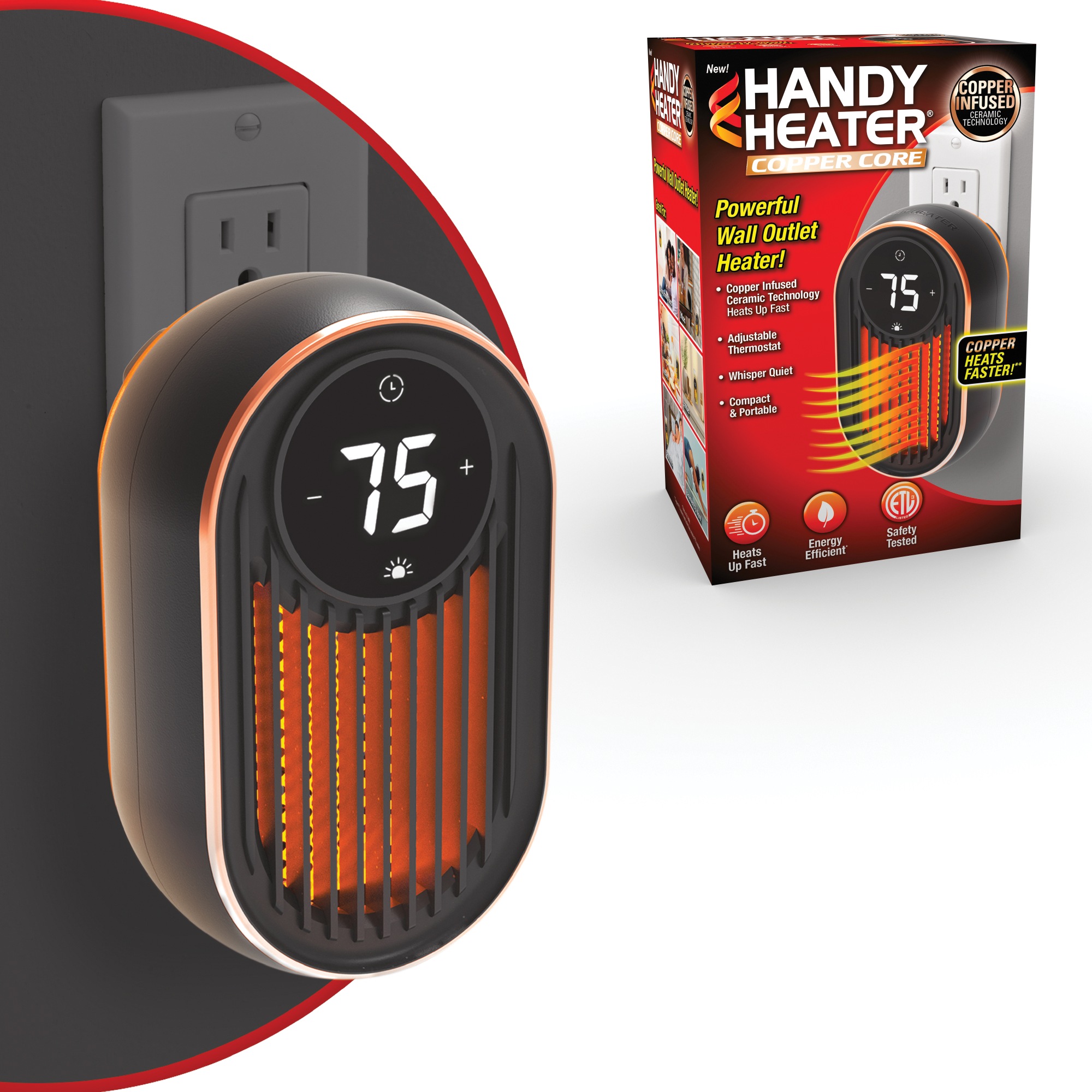 Handy Heater Copper Core Plug-In, , large