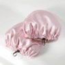 2-Pack Satin Sleep Caps, Pink, large