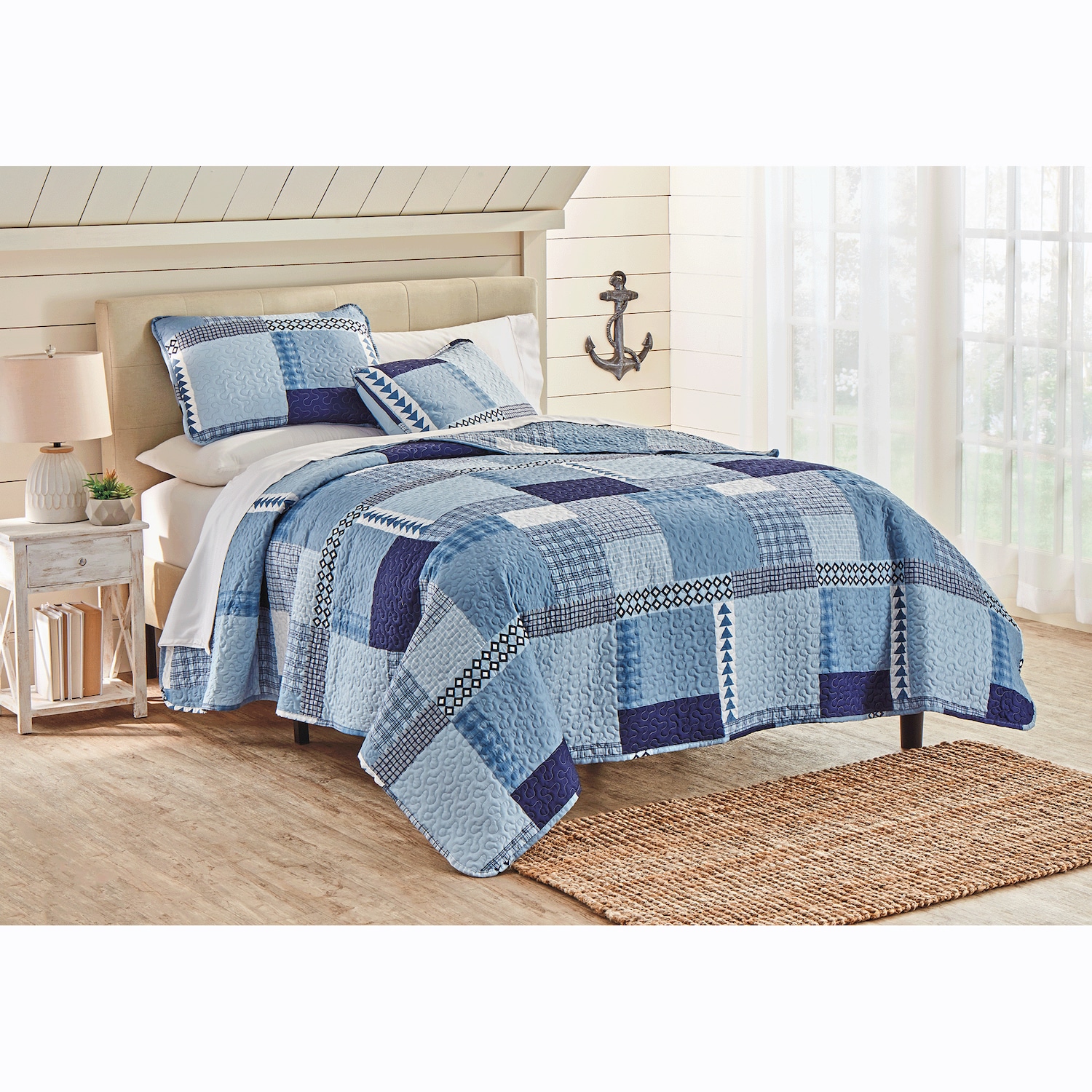Caleb Cabin Patchwork Quilt Set Dr. Leonard's