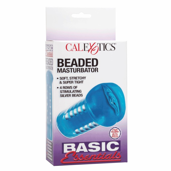 Basic Essentials Beaded Masturbator, , large