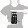 Elite Gourmet 1-Cup Coffee Maker with Travel Mug, Black, large