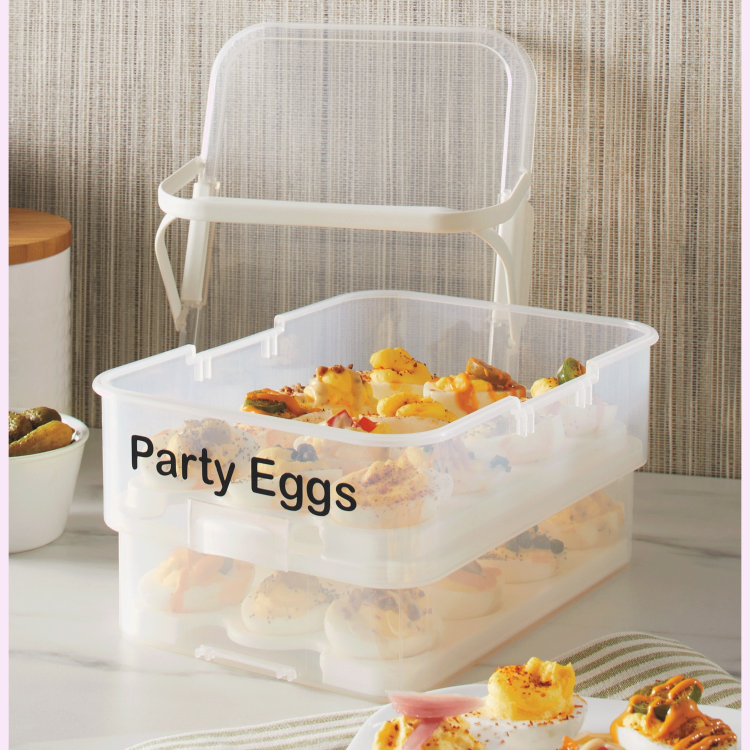 Progressive Snap Lock Collapsible Deviled Egg Carrier | Dr. Leonard's