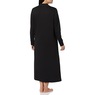 Solid Snap Front Robe, Black, large