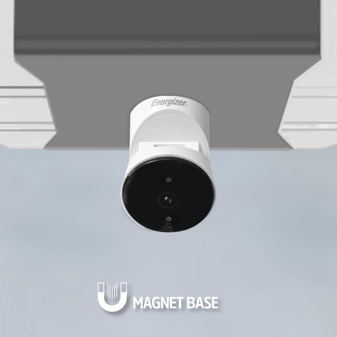 Energizer Smart Garage Door Opener with Camera, White, large