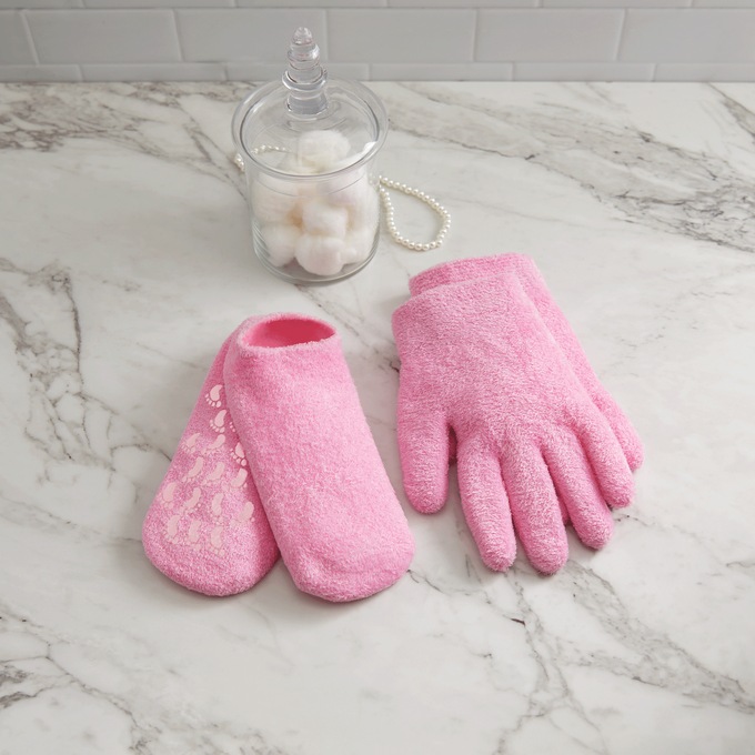 Spa Smooth Gel Gloves & Sock Set, , large