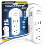 Bell+Howell 180&deg; Swivel Power with Surge Protection, , large
