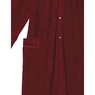 Snap-Front Long Terry Robe, Wine, large