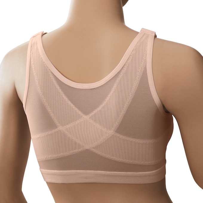 Cozee Corner&reg; Front-Close Posture Bra, Beige, large