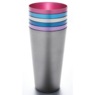 Set of 6 Aluminum Tumblers, , large
