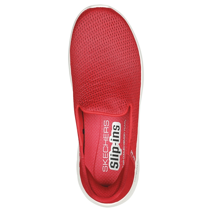Skechers Women's Slip-Ins GO WALK Flex Relish Slip-On, Red, large