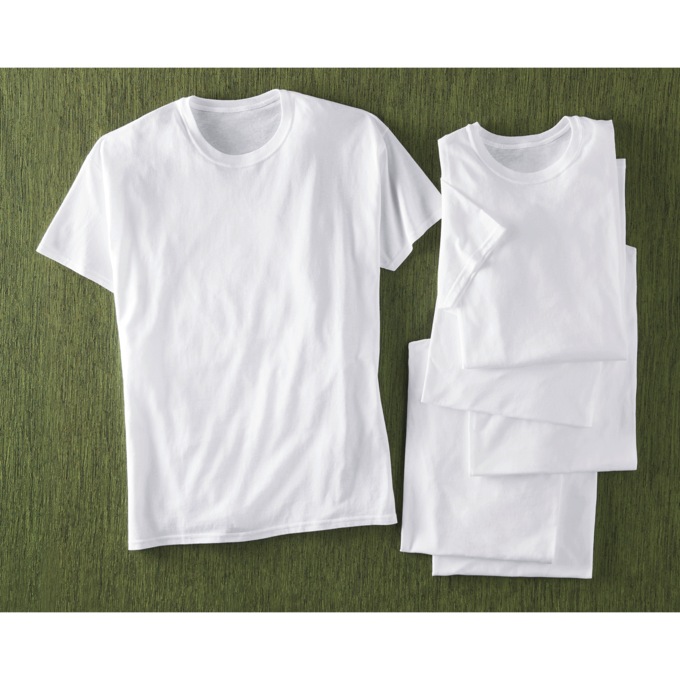 Men's 6-Pack of Hanes Undershirts, , large