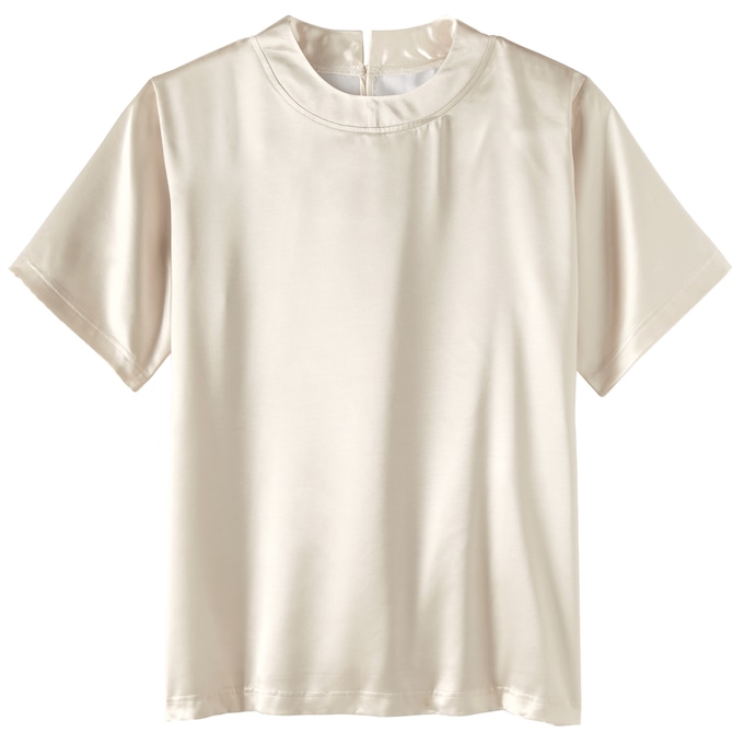 Satin Blouse, Ivory, large