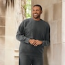 Men's Crewneck Sweatshirt & Fleece Jogger, , large