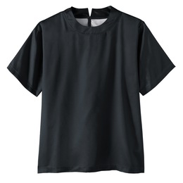 Women's Satin Blouse with Short Sleeves, , large