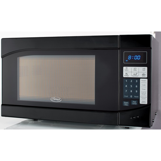 Ginny's .9 Cu. Ft. Metallic Microwave, , large