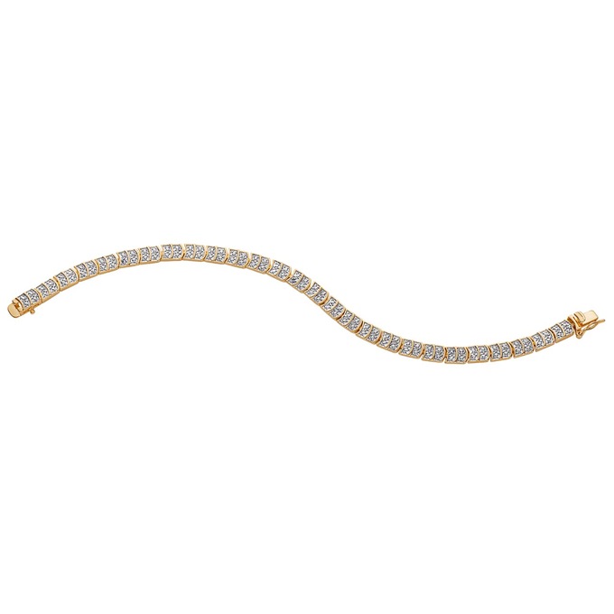 Diamond Accent Tennis Bracelet, , large