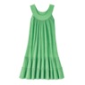 Crinkle Cotton Tiered Dress - Solid, Tropical Green, large