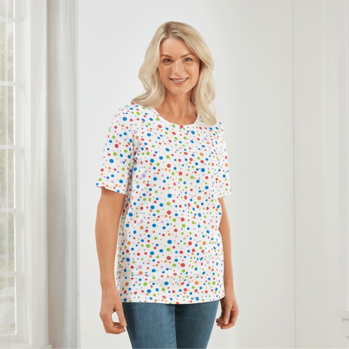 Ultimate Tee, Multicolor Dot, large