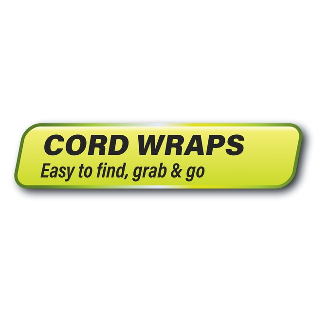 Cord Daddy Portable Cord Organizer with Built-in Cable Tester, Black, large