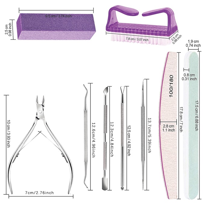 12-Piece Mani/Pedi Nail Care Travel Kit, , large