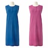 2-Pack Henley Sleeveless Nightshirt, , large