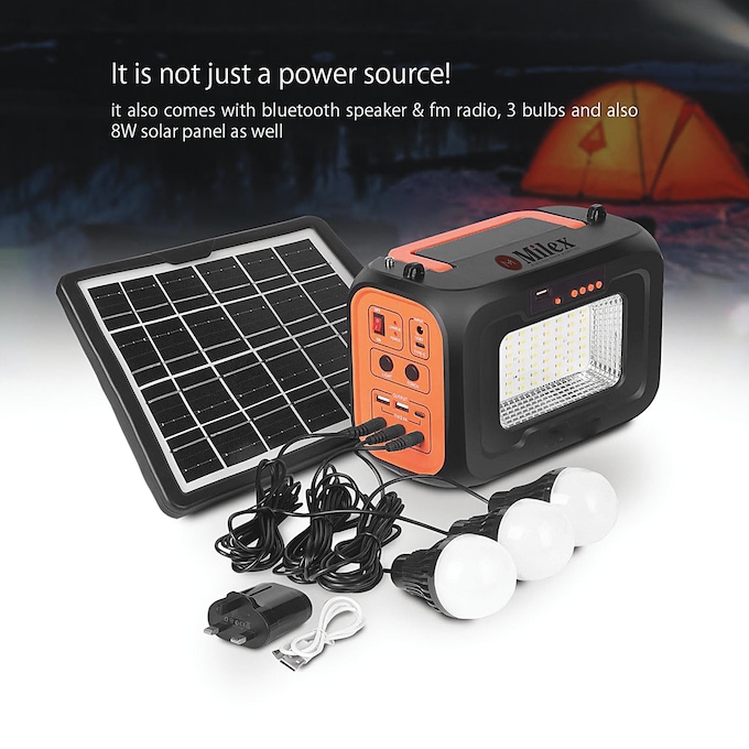 Milex Insta Solar Power Station with Solar Panel, , large