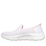 Skechers Women's Slip-Ins GO WALK Flex Relish Slip-On, White Pink, large