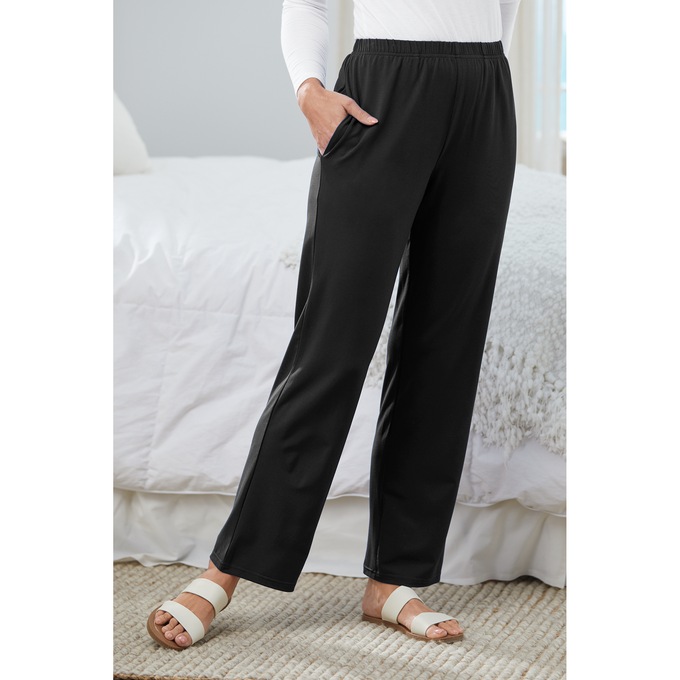 Stretch Pull-On Pant, Black, large