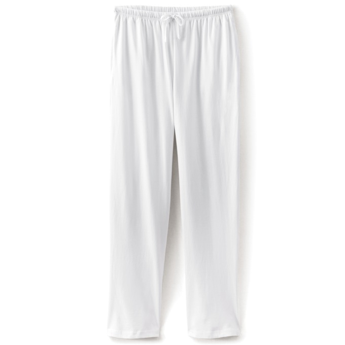 Knit Comfort Pant, White, large