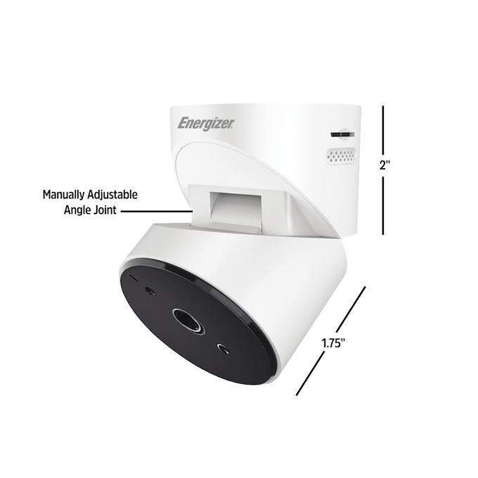 Energizer Smart Garage Door Opener with Camera, White, large