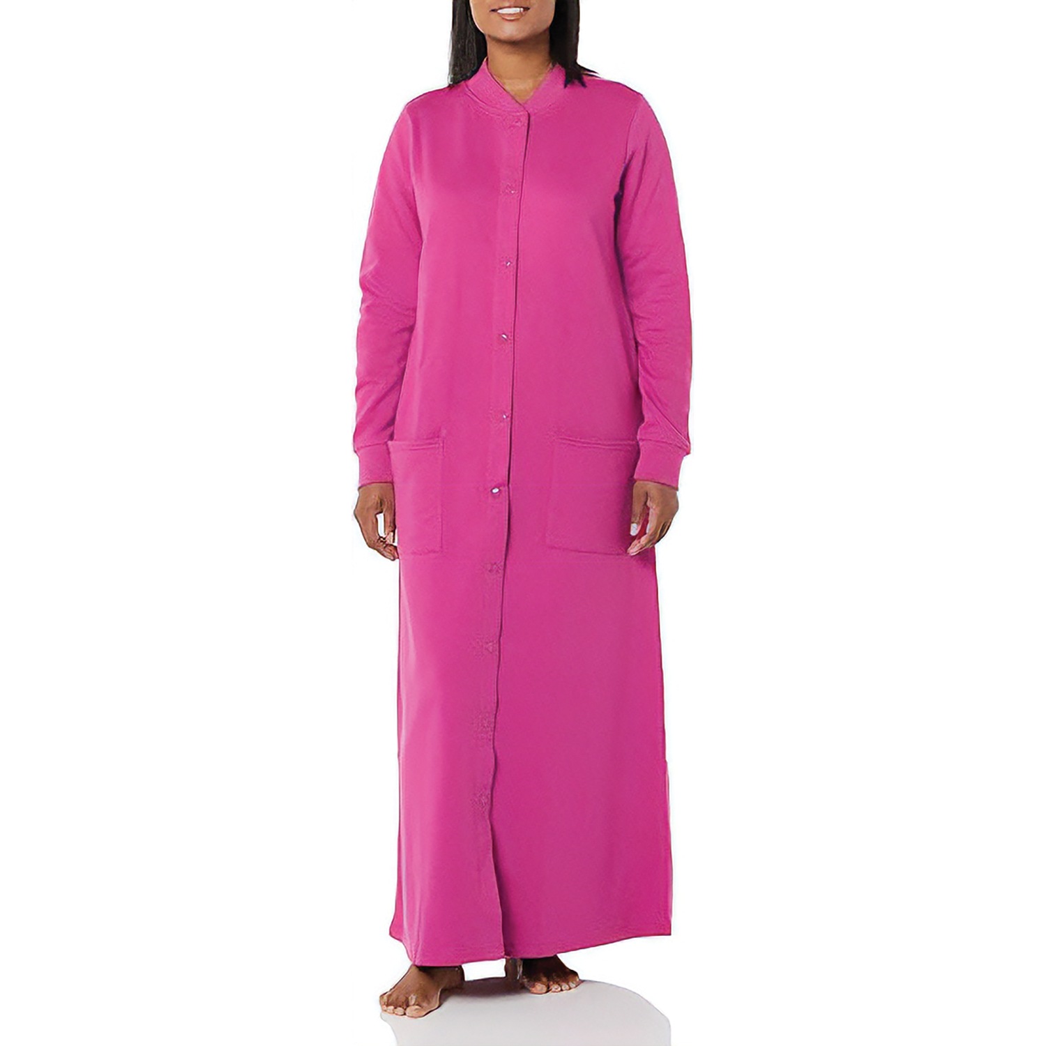 Solid Snap Front Robe | Dr. Leonard's