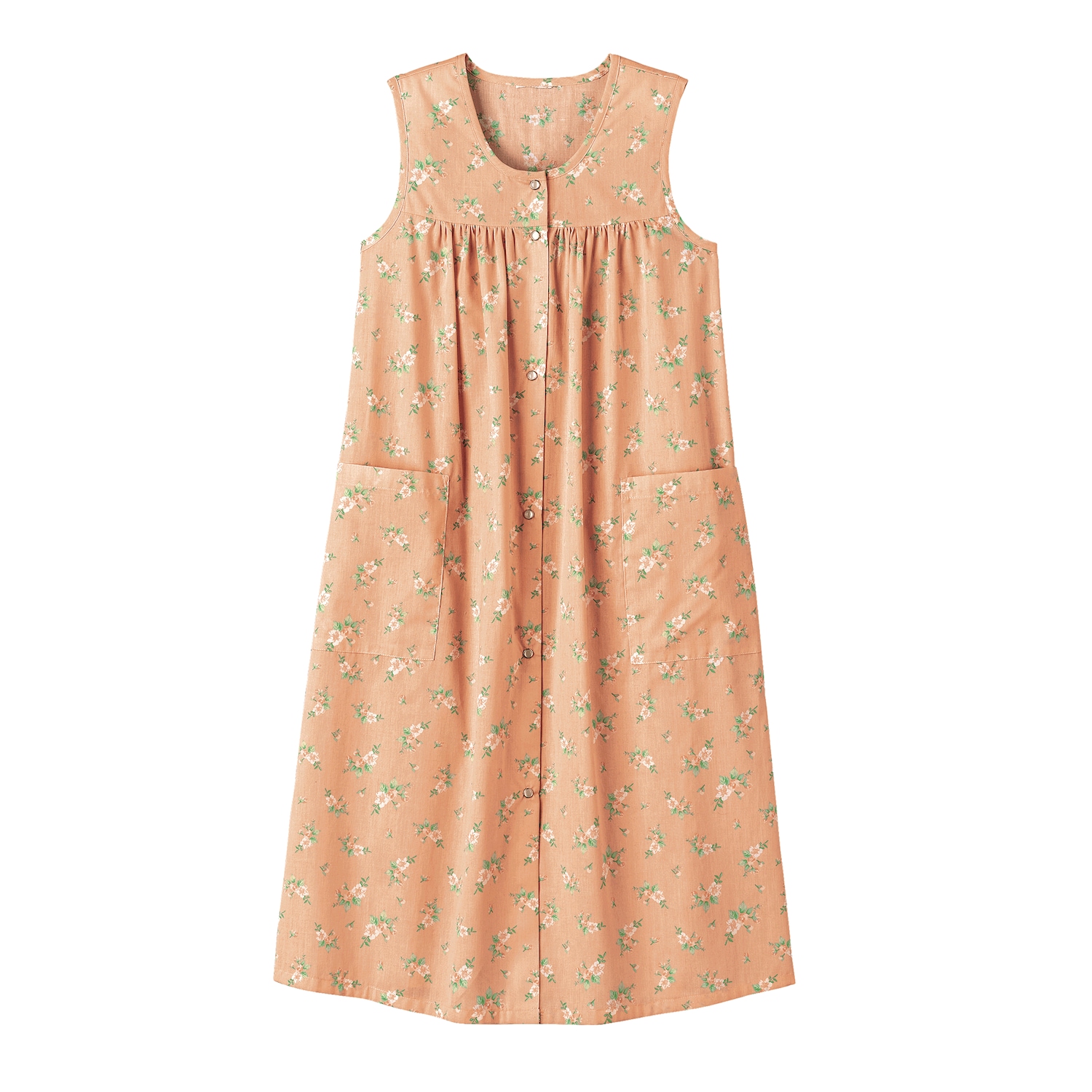 Sleeveless Woven Cotton Shift Dress with Pockets | Dr. Leonard's