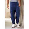 Men's Crewneck Sweatshirt & Fleece Jogger, Navy, large