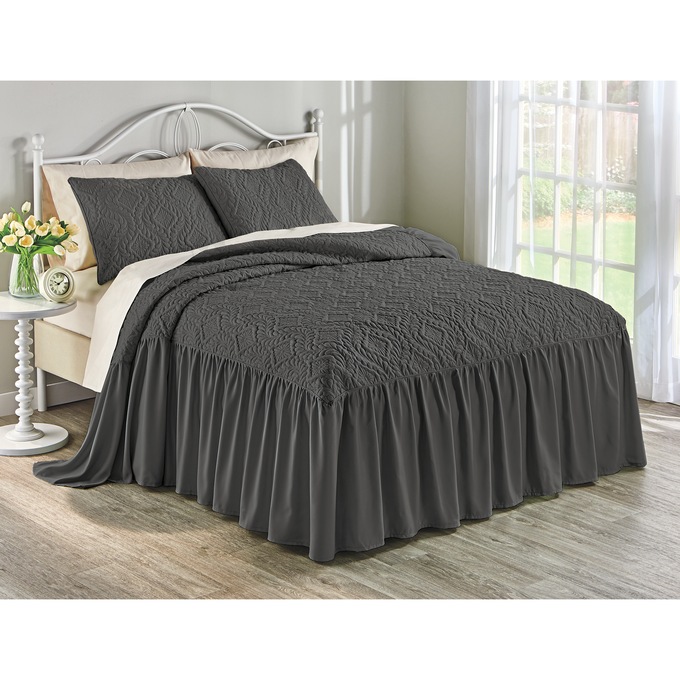 Samantha Ruffle Bedspread, , large
