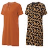 2-Pack Cotton Knit Henley Nightshirts for Women, , large