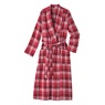 Men's Flannel Wrap Robe, , large