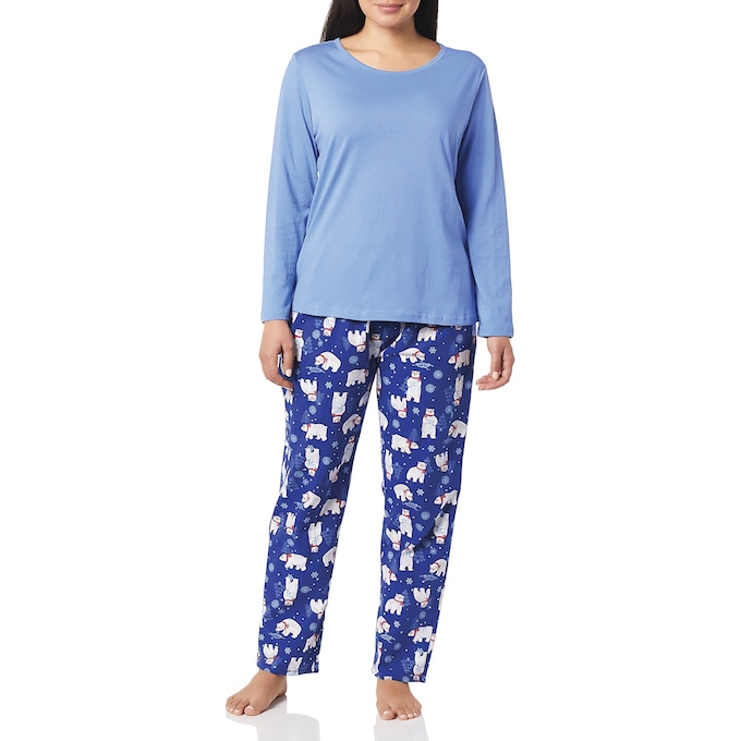 Cozee Corner&reg; Women's Flannel Pajamas, Polar Bear, large