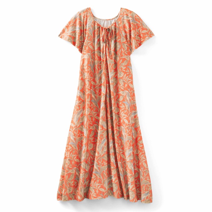 Wide Sweep Zip Lounger, Coral Floral, large