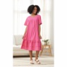 Crinkle Cotton Dress, , large