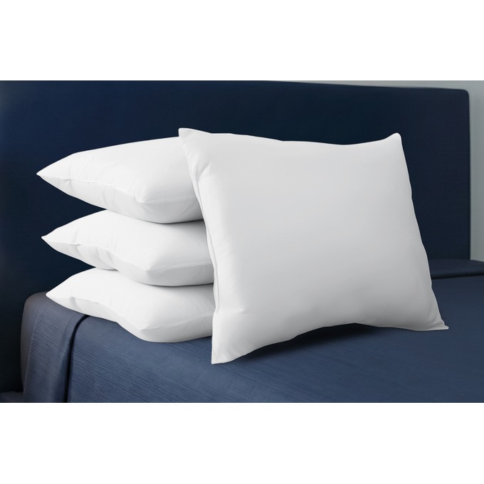 Set of 4 Restonic Washable Hypoallergenic Pillows, White, large
