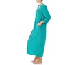 Snap-Front Long Terry Robe, Tropical Green, large