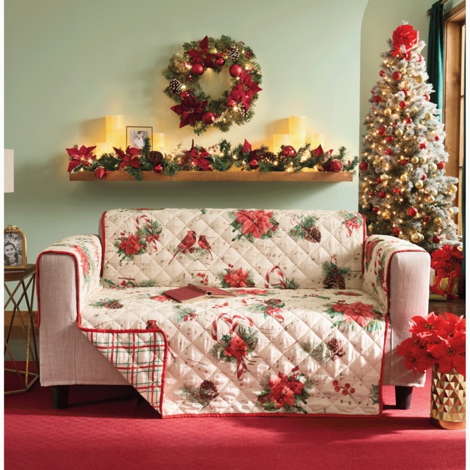 Poinsettia Christmas Wreath, , large