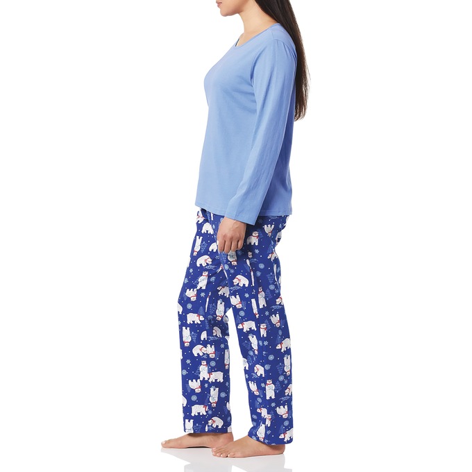 Cozee Corner&reg; Women's Flannel Pajamas, Polar Bear, large