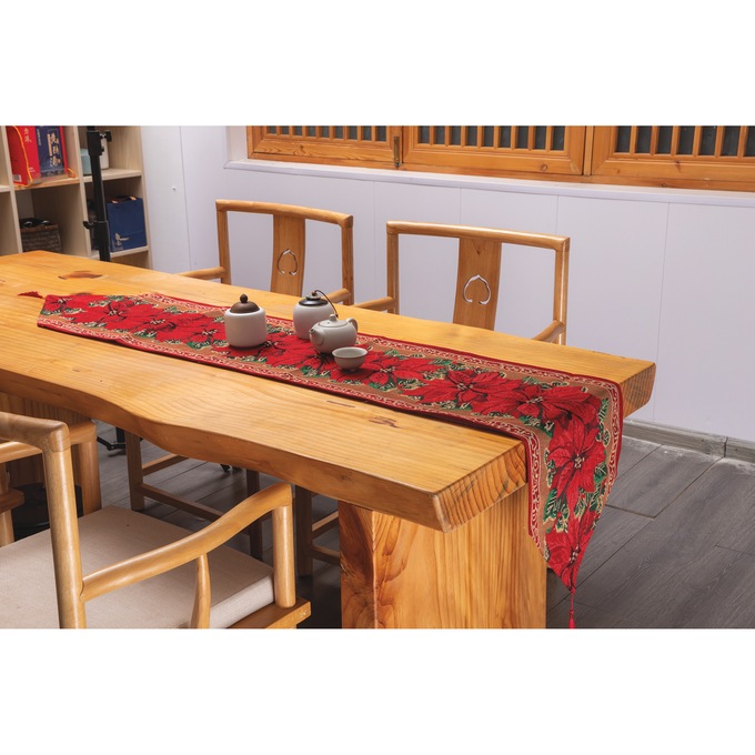 Poinsettia Table Runner, , large