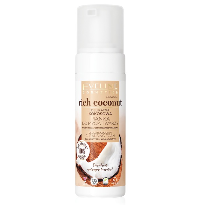 Eveline Rich Coconut Delicate Face Wash Foam, , large