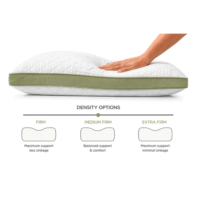 Set of 2 Density Pillows - Tailored Support for All Sleep Positions, , large
