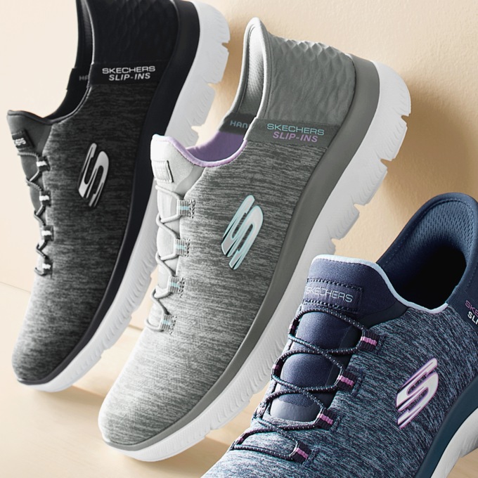 Skechers Women's Slip-ins Summits Dazzling Haze Slip-on, Gray Mint, large