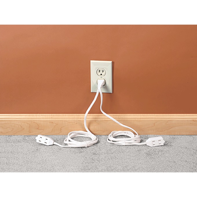 SPLIT Extension Cord, White, large