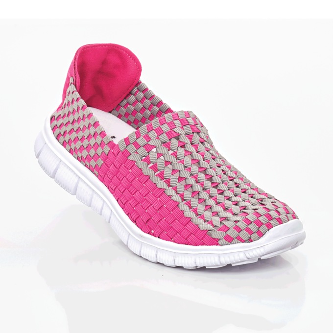 Tori Casual Slip-On Shoe, Gray Fuchsia, large
