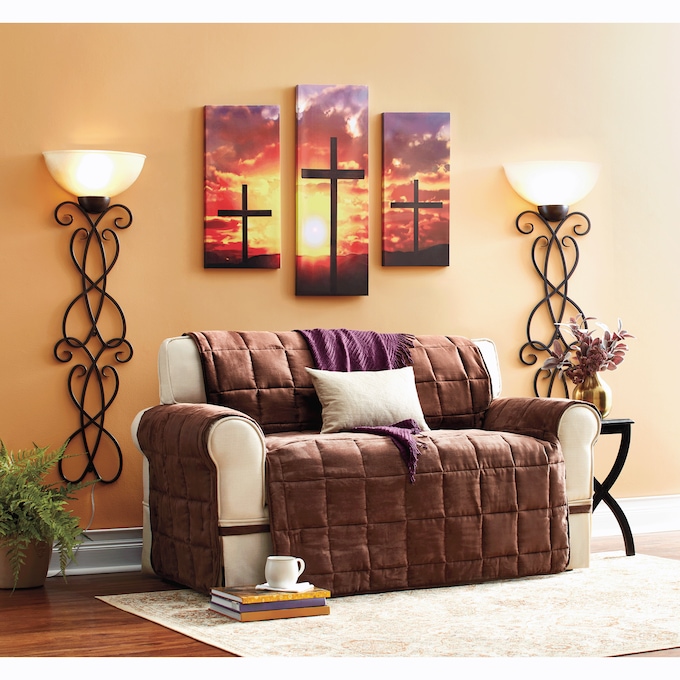 Oversized Faux-Suede Ultimate Furniture Protector, , large